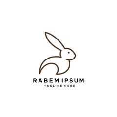 Fototapeta premium Rabbit Vector Logo Design