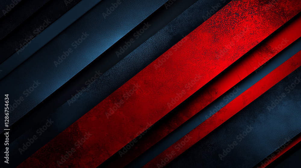Aufkleber abstract geometric pattern with dark and vibrant colors in layered design