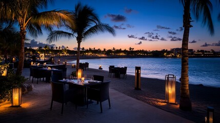 Romantic Beachside Dinner at Sunset