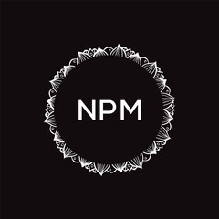 NPM letter logo. 