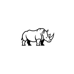 Rhinoceros Vector Logo Design
