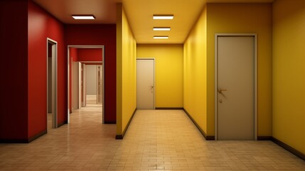 Obraz premium Business closure deserted office,generative ai illustration