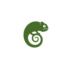Fototapeta premium Chameleon Vector Logo Design