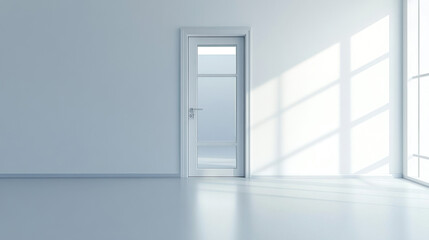 Bright Office Glass Door
