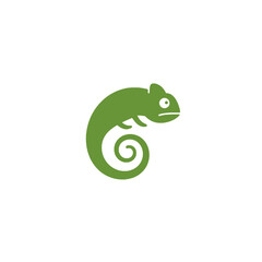 Fototapeta premium Chameleon Vector Logo Design