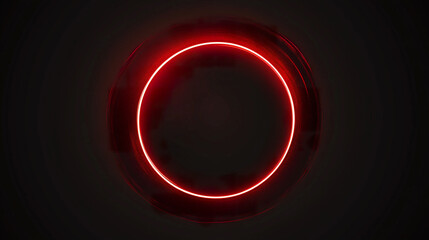 Glowing Red Light Circle
