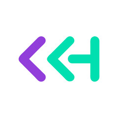 Fototapeta premium Colorful abstract logo design, modern branding concept