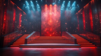 Grand award show stage with modern aesthetics high resolution hd photo