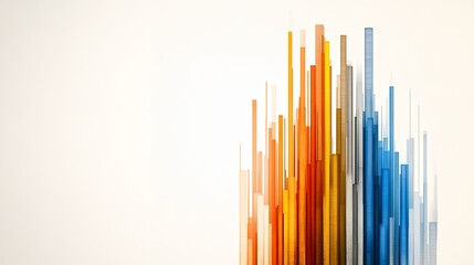 Obraz premium Abstract Multicolored Vertical Bars Background