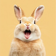 Adorable Brown Bunny Rabbit: Cute Pet Animal Stock Photo, Perfect for Children's Books, Websites, and Adorable Pet-themed Designs. High-resolution    