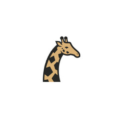 Naklejka premium Giraffe Vector Logo Design