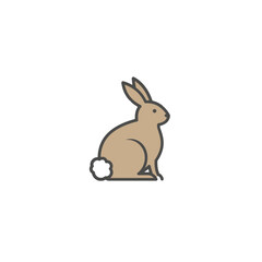 Fototapeta premium Rabbit Vector Logo Design