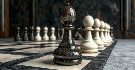 The game of chess represents a strategic battle of wits and intelligence on the chessboard, where the knight piece plays a crucial role in launching a successful attack to emerge victorious,