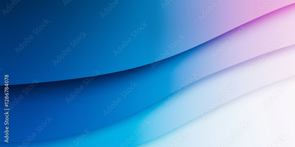 Poster abstract blue pink and white wavy shapes background creating a gradient effect