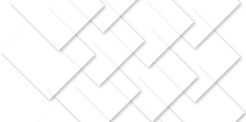Modern Abstract White Geometric Background. Soft 3D White Squares with Elegant Overlap