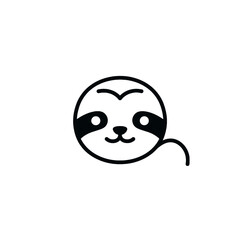 Obraz premium Sloth Vector Logo Design