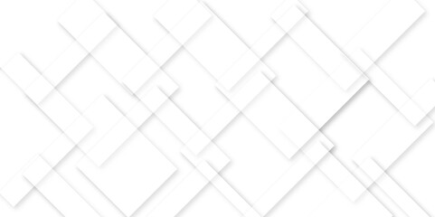 Modern Abstract White Geometric Background. Soft 3D White Squares with Elegant Overlap