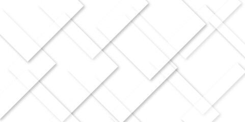 Modern Abstract White Geometric Background. Soft 3D White Squares with Elegant Overlap