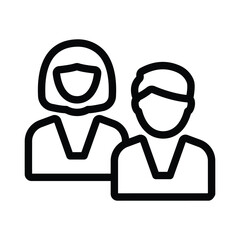 Students Couple Icon