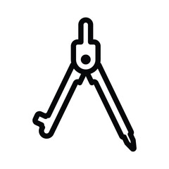 Geometric compass icon