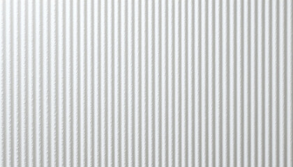 Obraz premium Fluted White Corrugated Paper Texture Abstract Bright Embossed Striped Wall Background