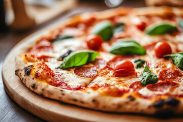 Cozy pizza restaurant 