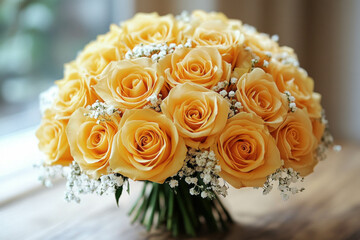 Obraz premium Yellow Grey Wedding