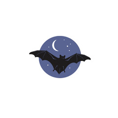 Fototapeta premium Bat Vector Logo Design