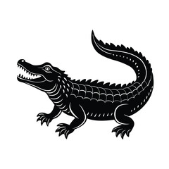 Obraz premium crocodile isolated on white background