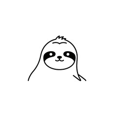 Fototapeta premium Sloth Vector Logo Design