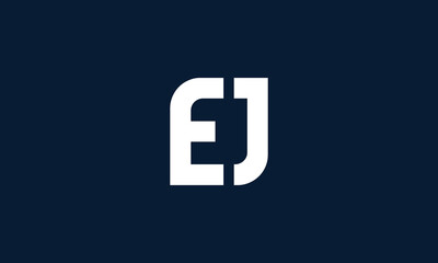 EJ monogram logo design
