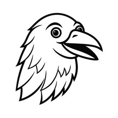 Obraz premium eagle head vector illustration