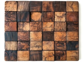 A chessboard devoid of pieces, set against a plain white backdrop, captured from a directly overhead perspective, in a flat lay style