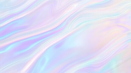 Iridescent waves of color soft ethereal background with holographic dreamy quality