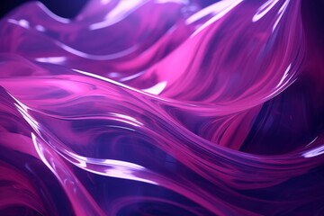 Vibrant Abstract Glass Waves – Futuristic Fluid Motion with Glossy Reflections in High Resolution