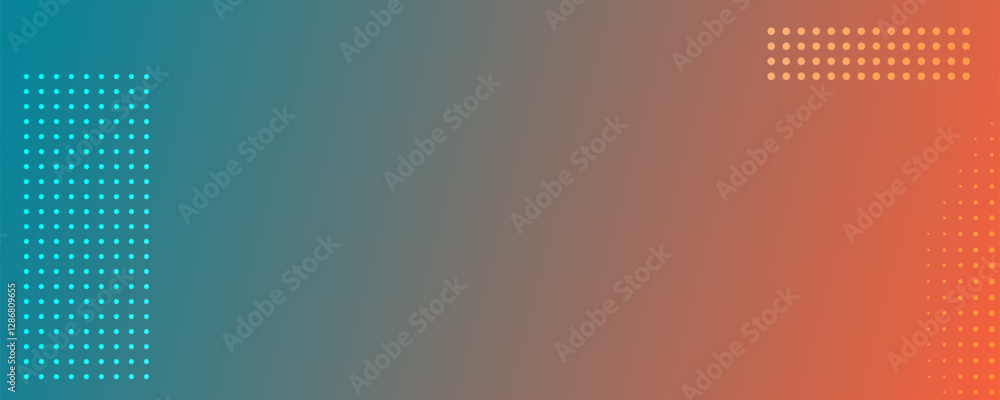 Poster abstract gradient geometric background with dots