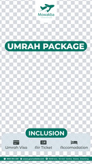 Hajj Umrah Ads posts Travel tour template  Instagram mecca Islamic social media story template promo
