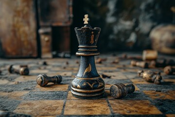 The White House chess piece is in motion, embodying a business leadership idea