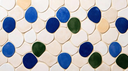 Elegant Abstract azulejo inspired pattern featuring modernized blue teal and gold motifs elegant and contemporary ceramic design 