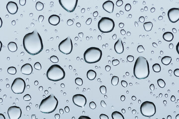 Gotas de lluvia en el cristal