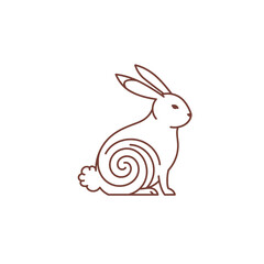 Fototapeta premium Rabbit Vector Logo Design