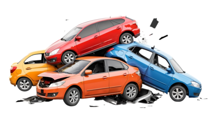 Cars accident crash leads to injuries