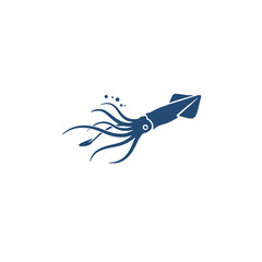 Obraz premium Squid Vector Logo Design