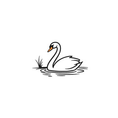 Swan Vector Logo Design