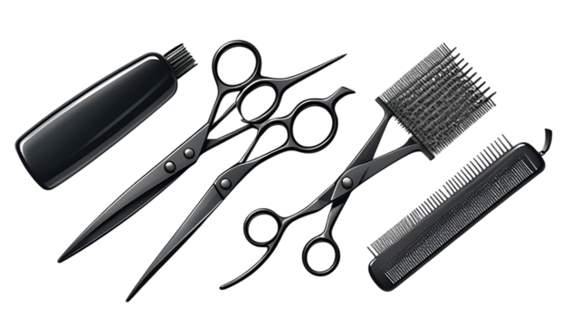 Cartoon hair scissors comb 