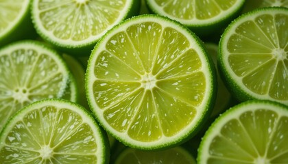Lime Slices, Bright and Refreshing Citrus Flavo
