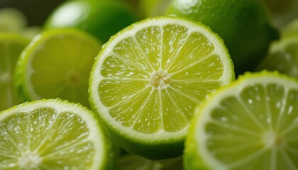 Lime Slices, Bright and Refreshing Citrus Flavo