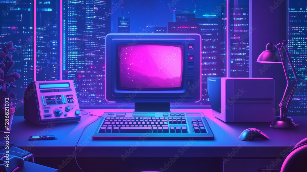 Poster stream is offline twitch background banner layout. y2k creative retro design with window bug and soc