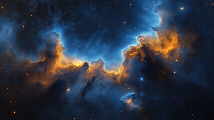 Fototapeta premium Colorful space galaxy nebula with stars, cosmic supernova background