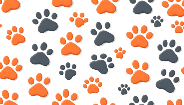 Cartoon pet paws png